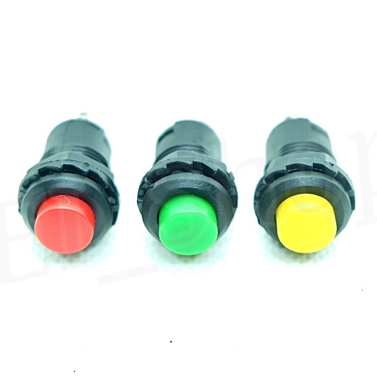 Switch กดติด-ปล่อยดับ PB-1201 ขนาด 12mm. 3A/125V 1.5A/250V