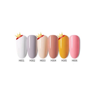 1021133 ยาทาเล็บเจล H004 สีเจลทาเล็บ สีเจล สีทาเล็บเจล  ติดทนนาน เม็ดสีแน่น 7.3ml