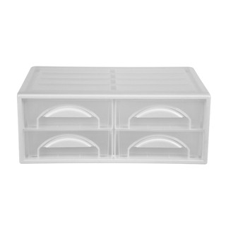 ลิ้นชักเก็บของ 4 ช่อง ขาว ออตโตอินเตอร์ DWX-9344-TPX 4 Drawers white, Ottomore DWX-9344-TPX