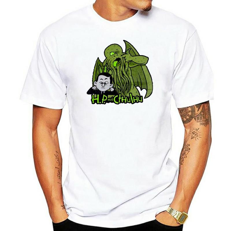 เสื้อยืดผ้าฝ้าย " เอชพี และ Cthulhu" Lovecraft Mythos XXL Shirt Teevillain