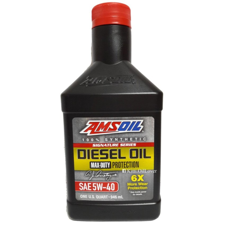 Amsoil 100% Synthetic Signature Series API CK-4 Diesel Oil 5W-40 Max-Duty น้ำมันเครื่องสังเคราะห์แท้