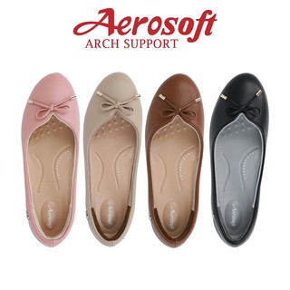 ☁️CW3038G☁️ รองเท้าคัทชูเพื่อสุขภาพ aerosoft arch support(แอโร่ซอฟ)