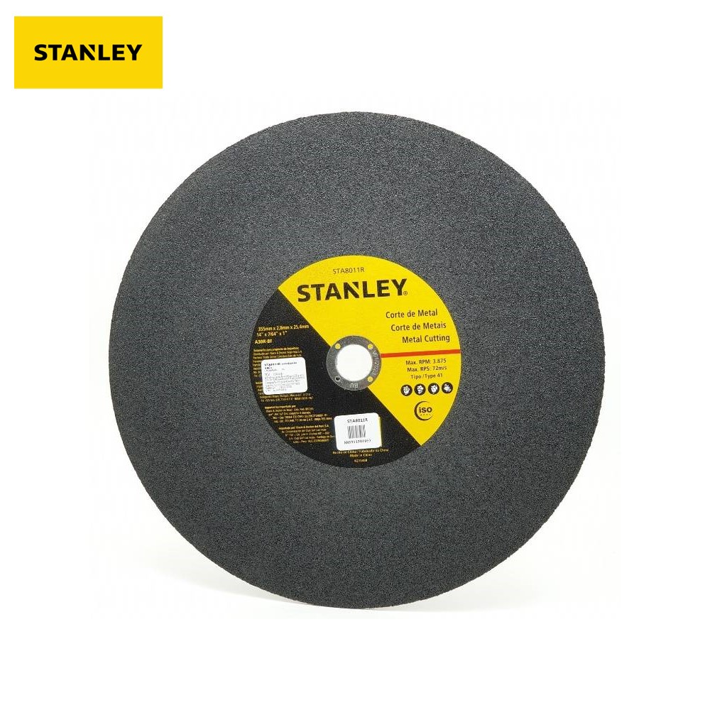 Stanley STA8011R ใบตัดเหล็ก 14 นิ้ว (355 มม.) หนา3มม. ราคาขายต่อ 1 ใบ