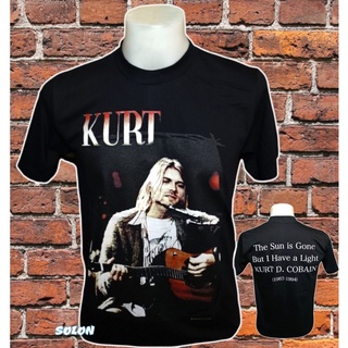 เสื้อวง Nirvana แขนสั้น ไม่มีตะเข็บข้าง คอฟิต ป้ายUSA เสื้อวง เสื้อผู้ชาย เสื้อทัวร์ วงร็อคคต่างประเทศ