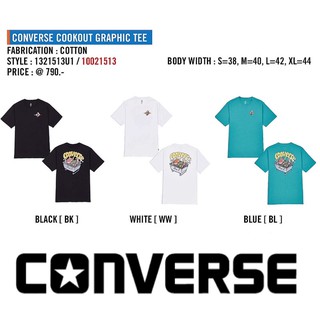 เสื้อยืดคอกลม CONVERSE รุ่น CONVERSE COOKOUT GRAPHIC TEE (1321531U1) ของแท้