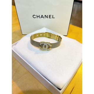 กำไลข้อมือ Chanel กำไลแฟชั่น ชาแนล กำไลแบรนด์เนม งานนำเข้าจากเกาหลี 🇰🇷