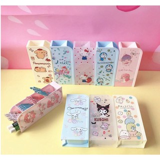 กล่องใส่ปากกา ดินสอ SANRIO - มีทั้งหมด 5 ช่อง - ใส่เครื่องเขียนได้เยอะ - ขนาด 20×10×5 cm