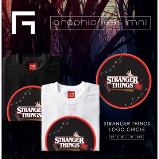 เสื้อยืดกราฟิก MNL Stranger Things 416 โลโก้วงกลมเสื้อเชิ้ตที่กําหนดเองเสื้อยืด Unisex สําหรับผ +uc