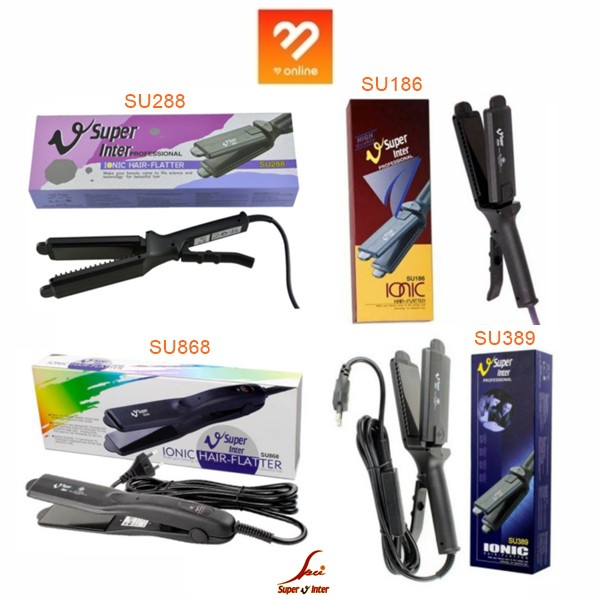 Super V เครื่องหนีบผม รีดผม ซุปเปอร์วี / Super V Inter Ionic Hair-Flatter  ตัวแผ่นเคลือบ Ionic ปรับค