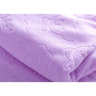 YJQ-01【200กรัม】ขนาด 140x70 ซม. ผ้าเช็ดตัวนาโน ผ้าขนหนู สีพื้น ปั้มลาย ไม่บาง ใช้ได้ทั้งเด็กและผู้ใหญ่