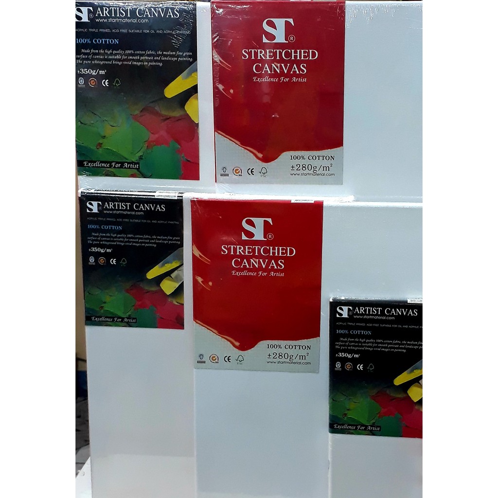 PPKK เฟรมวาดรูป สีดำ SeiKai ,เฟรมผ้าใบ สีขาว ST, Seikai 80x100,100x100 cm.380g/m2 Artist Canvas (Seikai/ST) 100% Cotton - รูปที่ 3