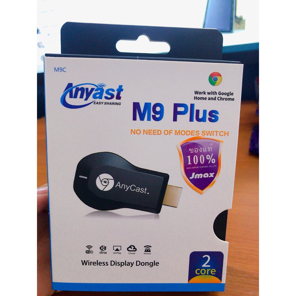 #Anycast M9 Plus HDMI WIFI Display ต่อมือถือไปทีวี รองรับ iOS 11 ของแท้100%