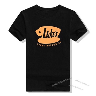 Lukes Diner เสื้อยืดท็อปส์ สีกาแฟ สไตล์วินเทจ สําหรับผู้หญิงS-5XL