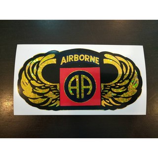 สติกเกอร์พลร่ม AA US Army 101st Airborne Sticker Military Sticker