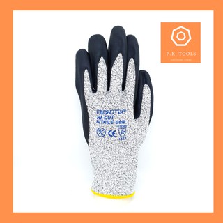 🔅ส่งฟรี❗🔅ถุงมือเคฟล่าร์กันบาด-กันร้อน ระดับ 5 HI-CUT Kevlar Gloves ไซส์ L, XL