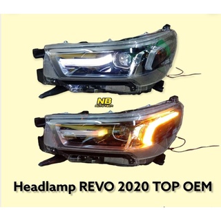 ไฟหน้า REVO 2020 2021 2022 TOP โปรเจคเตอร์ เสื้อไฟหน้า ไฟหน้าเดิม headlamp hilux revo 2020 top model