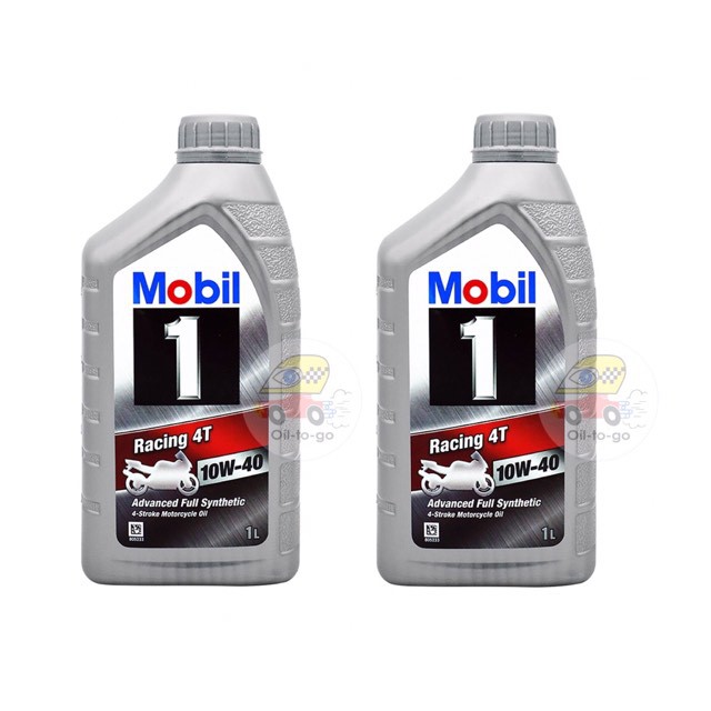 Mobil1 Racing 4T 10W-40 สังเคราะห์แท้100% จำนวน 2 ลิตร