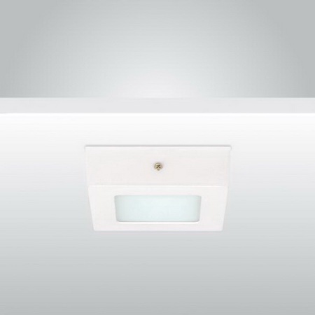 โคมติดลอย อลูมิเนียม PANEL LED 6W LUMAX แสงสีขาว Day Light มีไดร์เวอร์ในตัว สีขาว