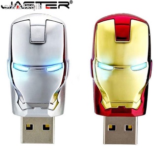 ♥【Readystock】 + FREE+ COD ♥ Large capacity Iron man pendrive Metal waterproof pen drive 128gb 32gb 64gb usb stick usb fl