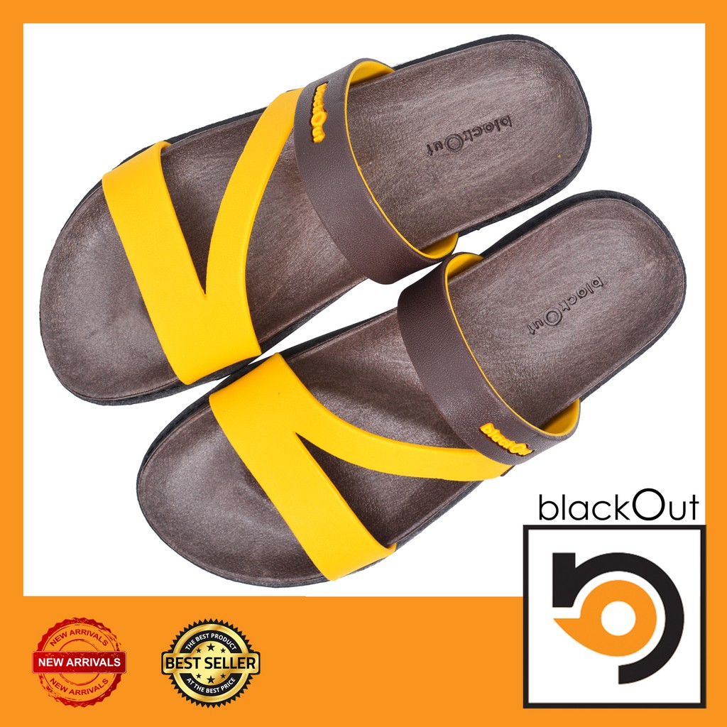 BlackOut Comfy รองเท้าแตะ รองเท้ยางกันลื่น พื้นทอง