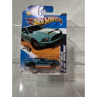 Hot wheels 10 FORD SHELBY GT500 SUPER SNAKE 2012 FASTER THAN EVER 95 OF 247 (Green&amp;Blue) แพคUS