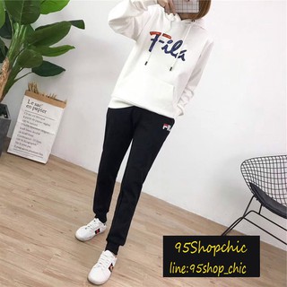 สินค้านำเข้า 💯%  พร้อมส่ง Fila Hoodie Set  เสื้อ+กางเกง *เน้นผ้าดีใส่สบายมากๆ*