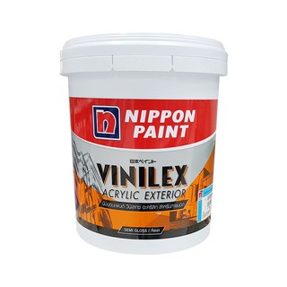 สีน้ำทาภายนอก NIPPON VINILEX BASE B กึ่งเงา 2.5 แกลลอน สีน้ำทาภายนอก VINILEX ผลิตจากอะคริลิกแท้ 100% ที่โครงการบ้านจัดสร