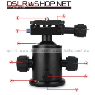 หัวบอล ball head KS-0 ขนาดกลางรับน้ำหนักได้ 5 Kg.