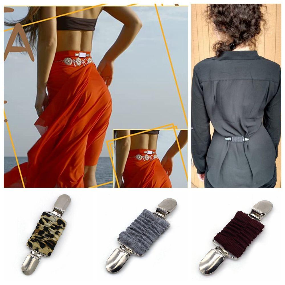 Anxsun3 Fit Dress Cinch Clip Design Dress Clip Back Cinch Multifunctional Clip คาร์ดิแกนคลิปคอปก
