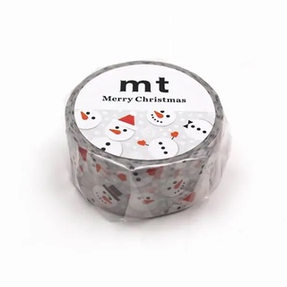 mt snowman dot (MTCMAS122) / เทปตกแต่งวาชิ ลาย snowman dot แบรนด์ mt masking tape จากประเทศญี่ปุ่น