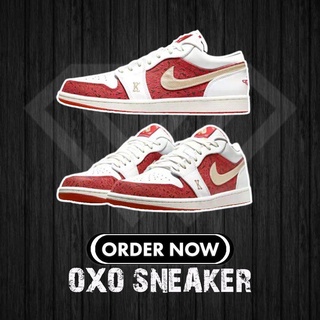 Nike AIR JORDAN 1 LOW SE SPADES RED GOLD AJ1 White Red Gold