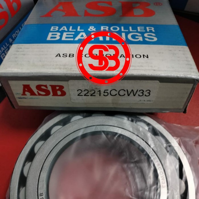 SPHERICAL ROLLER BEARING LAKER LAHER 22215 CCW33 ASB GUARANTEEED ORIGINAL (75x130x31)