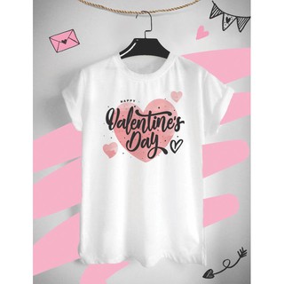 เสื้อยืดสกรีนลายวาเลนไทน์ Happy Valentine Day