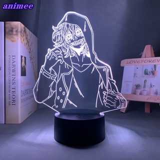 โคมไฟกลางคืน Led ลายการ์ตูนอนิเมะ My Hero Academia Tomura Shigaraki 3d ของขวัญวันเกิด สําหรับตกแต่งห้องนอน