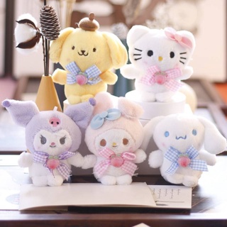 Ag พวงกุญแจ จี้ตุ๊กตา Sanrio Kuromi Cinnamoroll KT Melody Purin ของเล่นสําหรับเด็ก