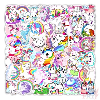 100Pcs/Set ❉ Colorful Rainbow Unicorn Series A สติ๊กเกอร์ ❉ DIY Fashion Mixed Luggage Laptop Skateboard Doodle Decals สติ๊กเกอร์