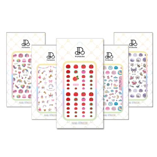 [4แถม1] PUNARA สติกเกอร์ติดเล็บเด็กลายน่ารัก มีให้เลือกเยอะมาก Nail Sticker (กดเลือกลายแถมได้เลยรวม 5 แผ่น)