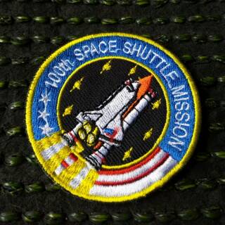 เสื้อแจ็กเก็ตยีน ปักลายตราสัญลักษณ์นักบินอวกาศ Apollo NASA Apolo SPACE SHUTTLE MISSION USA แฟชั่นสไตล์อเมริกัน