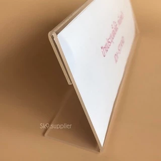 🌟พร้อมส่ง ป้ายชื่อประชุม อะคริลิคใส ตั้งโต๊ะ1หน้า(ID1) หนาพิเศษ MADE IN THAILAND