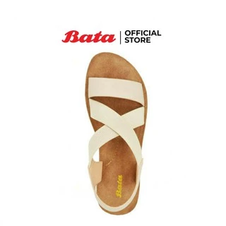Bata LADIES'SUMMER รองเท้าแตะแฟชั่นสตรี SANDAL CONTEMP แบบรัดส้น สีเบจ รหัส 5618472 Ladiesflat Fashion SUMMER