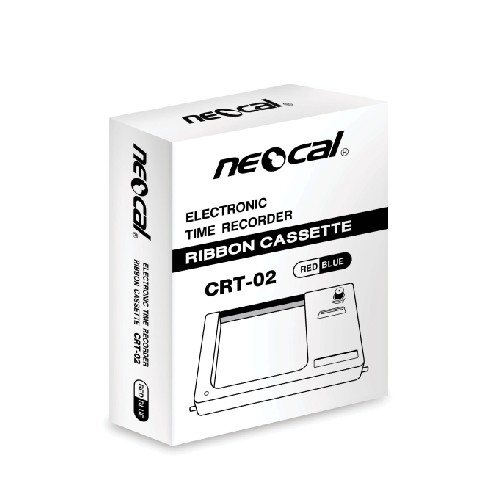 Neocal เครื่องใช้สำนักงาน นีโอแคล ผ้าหมึกเครื่องตอกบัตร CRT-02 สีแดง/น้ำเงิน