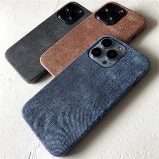 เคสโทรศัพท์มือถือหนังนิ่ม แบบบางพิเศษ ลายหนังเดนิม สําหรับ iPhone 14 Plus 13 Pro Max 12 11 Pro Max 12 13 mini 11Pro