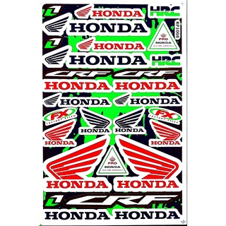 สติกเกอร์ชุดแต่ง HONDA รถมอเตอร์ไซค์ บิ๊กไบค์ รถยนต์ เนื้อPVC เคลือบเงา กันน้ำ กันแดด คุณภาพดี