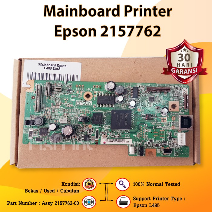 Epson L485 L 485 เมนบอร์ดเครื่องพิมพ์ Epson L485 L-485, หมายเลขชิ้นส่วน Assy 2157762