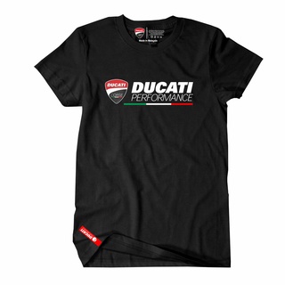 คอตต้อนคอกลมเสื้อยืด พิมพ์ลาย Ducati Performance Motorsport Racing Team ขนาดใหญ่ 4XL 5XLS-5XL