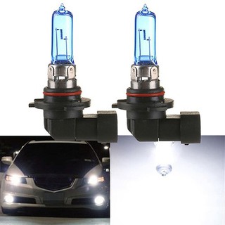 🔥2Pcs 100W 12V 9005 / HB3 6000K ไฟหน้าหลอดฮาโลเจน Xenon หลอดไฟหลอดไฟสีขาว