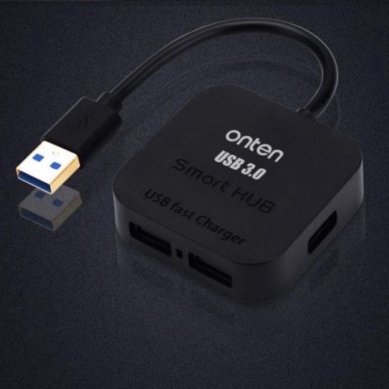 USB 3.0 HUB 4Port USB.3.0 fast chart  'onten' (OTN-35210) Black