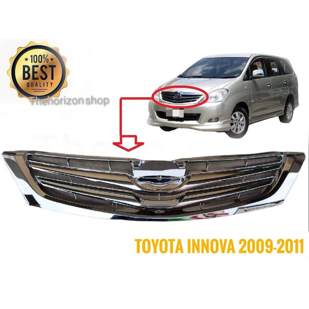 หน้ากระจังเดิม toyota innova สีชุบโครเมียมอย่างดี อินโนวา Toyoya Innova 2009 2010 2011