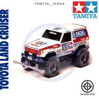 TAMIYA 19013 รถแข่งทามิย่า แท้ TAMIYA TOYOTA LAND CRUISER 90 PARIS-DAKAR 1/32 SCALE MINI 4WD REV SERIES มีมอเตอร์แถม