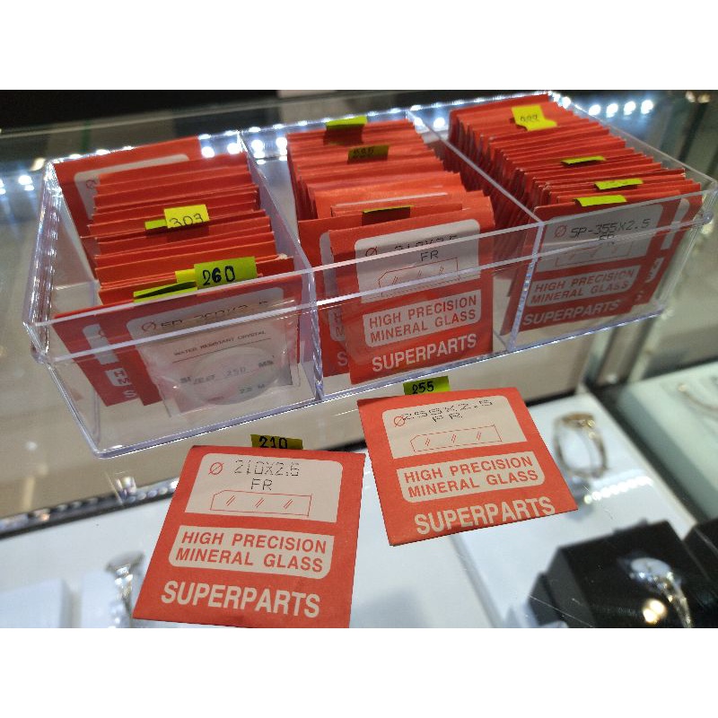กระจกนาฬิกา หนา2.5 มิล Superpart high precision mineral glass